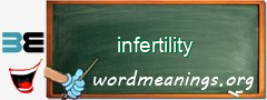 WordMeaning blackboard for infertility